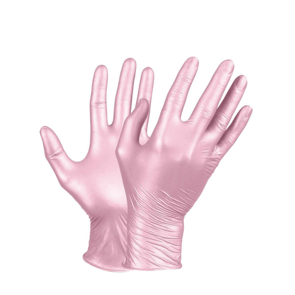 Beaute Luxe Púdermentes Nitril kesztyű 50db - Pink gyöngyház (3,5gr)