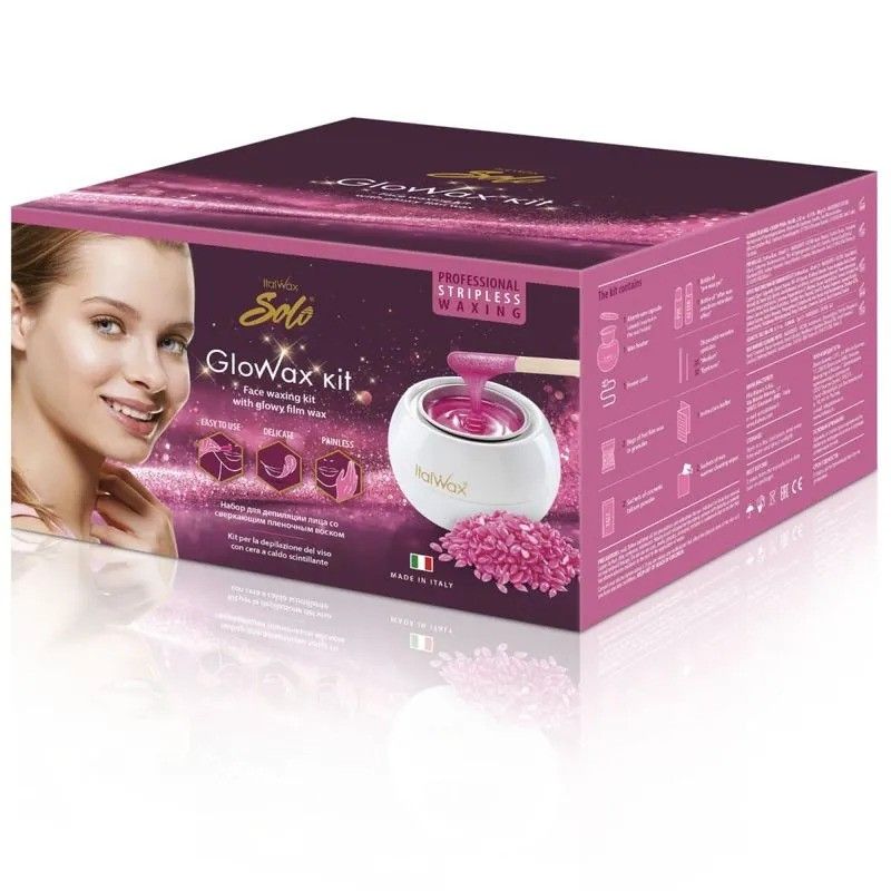 ItalWax Glowax Teljes Készlet Arcszőrzet Eltávolításához - új 1