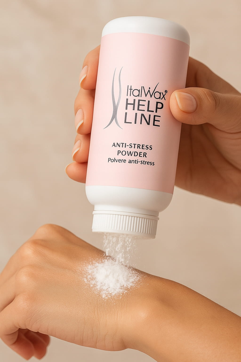 ItalWax Help Line Anti-Stress Powder Talk - Enyhíti a bőrirritációt szőrtelenítés után - 90gr