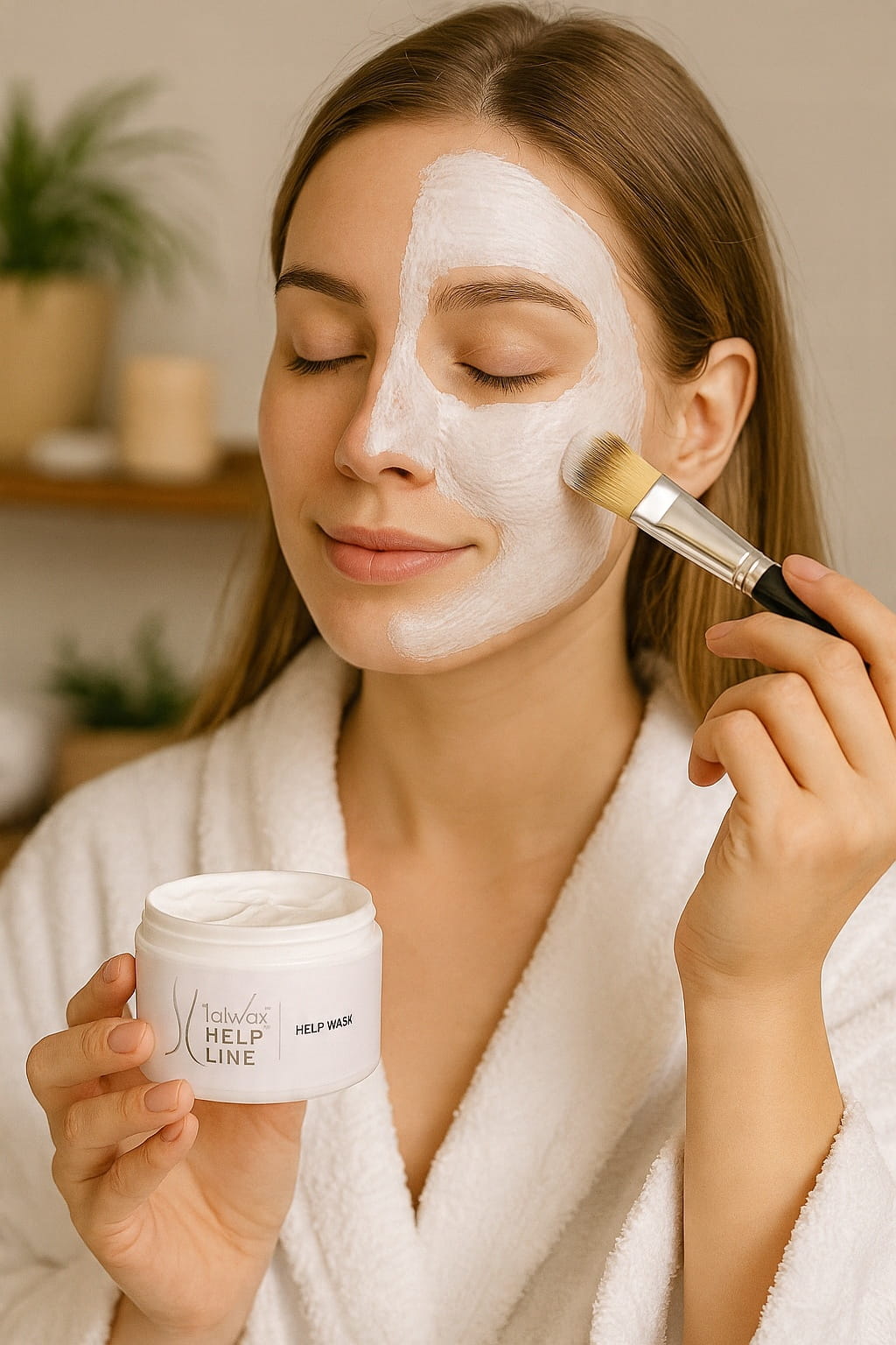 ItalWax Help Line Mask - Regeneráló és nyugtató arcmaszk szőrtelenítés után - 250gr