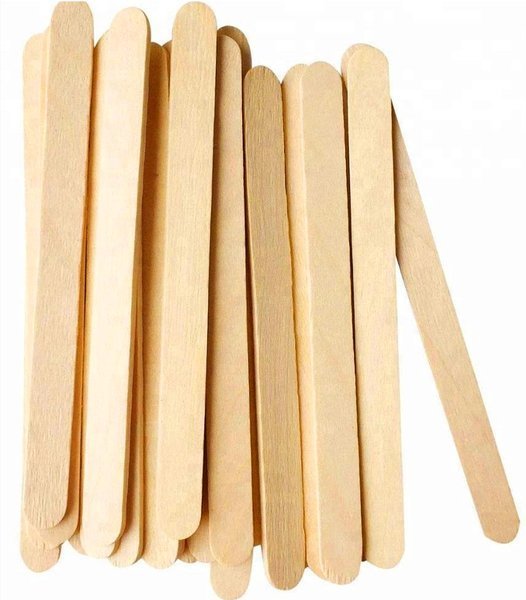 Keskeny Fa spatula Szőrtelenítéshez 11x1cm - 50db 5