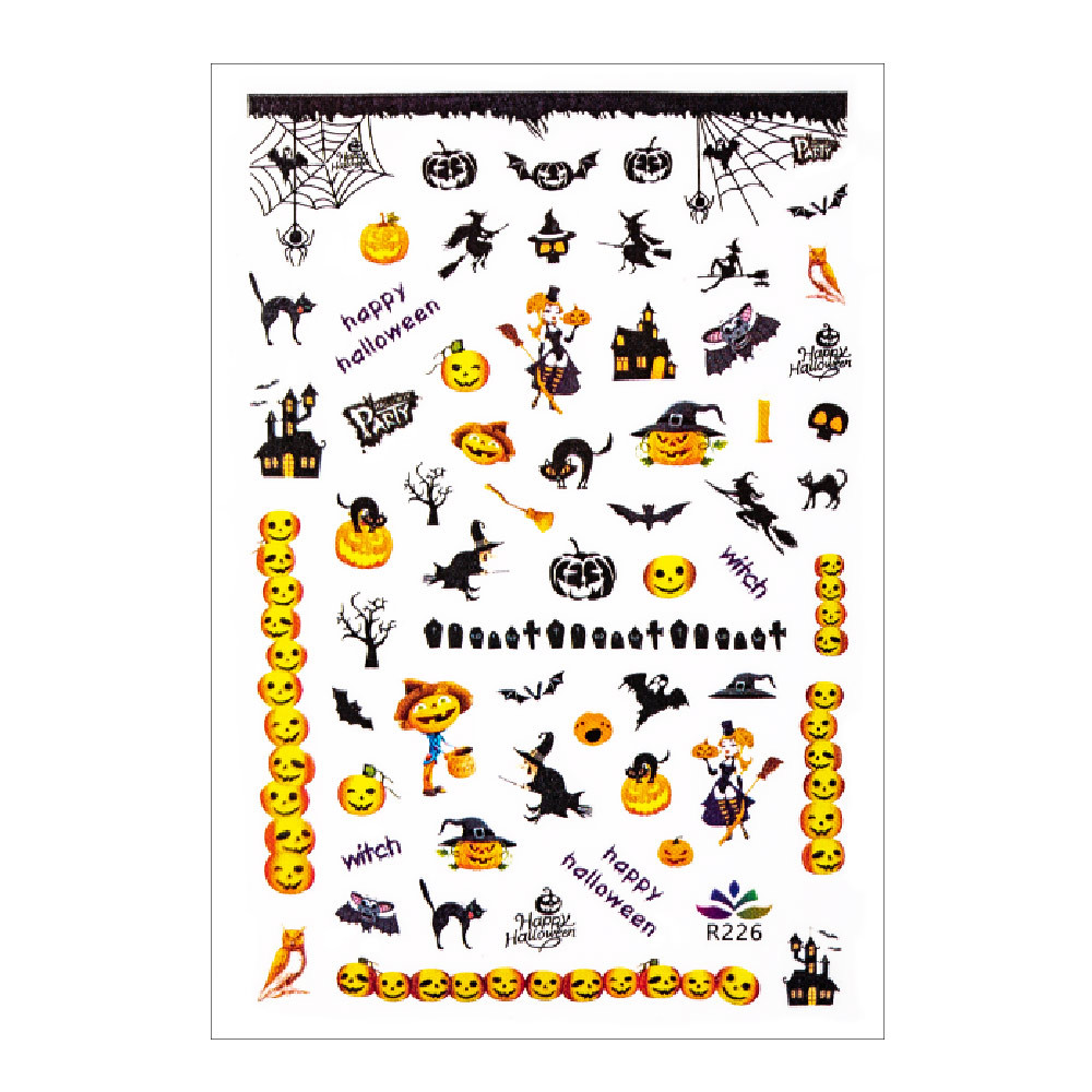 Öntapadós Halloween-i Körömmatrica - R226