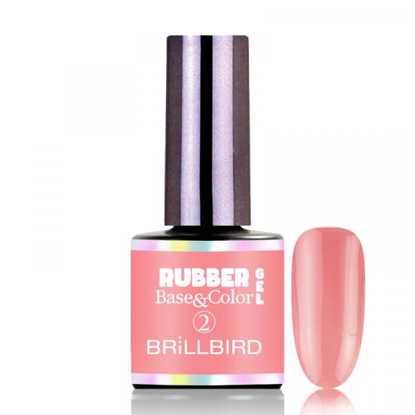Rubber Base Mani Gel - 2 Mauve 8ml - Színes Alapozózselé
