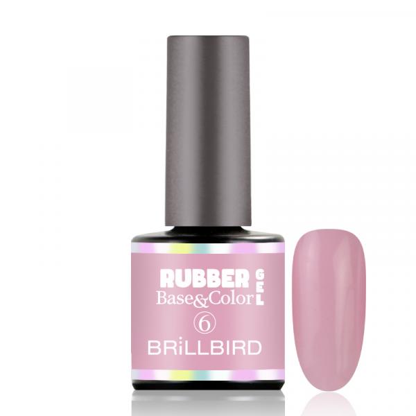 Rubber Base Mani Gel 6 - 8ml - Színes Alapozózselé